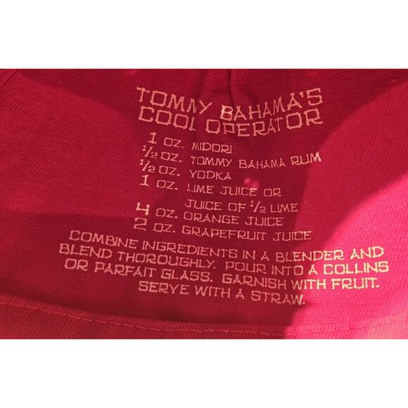 Tommy Bahama Red Relax Hat Cap Embroidered Marlin Adj Cool Operator Drink recipe - Picture 11 of 13